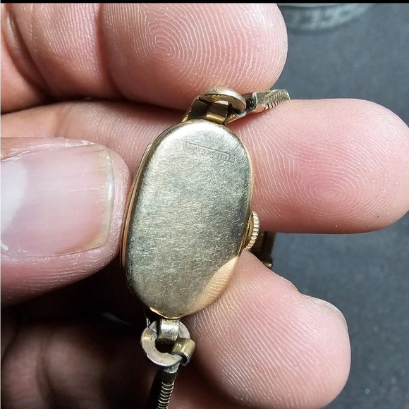 Vintage Elgin Ladies Cocktail Mechanical Wind Up Watch 10k Gokd Plated Working - Picture 8 of 9